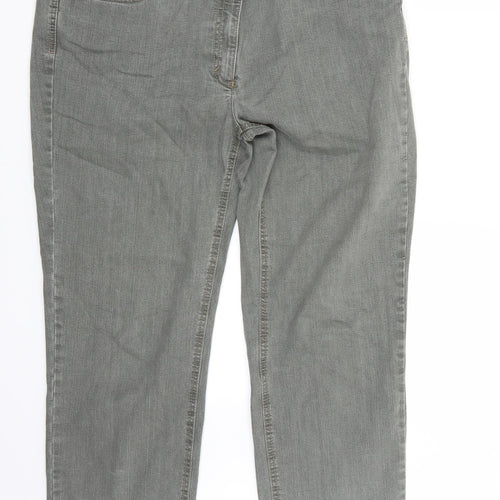 ZERRES Womens Grey   Straight Jeans Size 20 L26 in