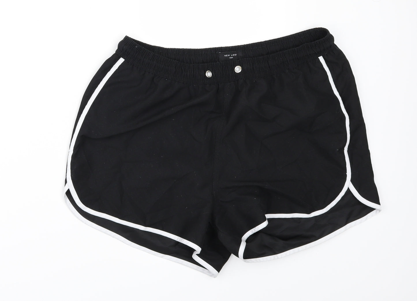 New Look Mens Black   Athletic Shorts Size S - swim shorts