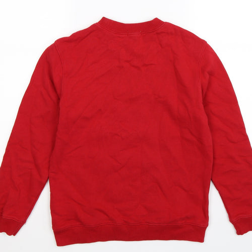 Bossini Boys Red   Pullover Sweatshirt Size 10 Years