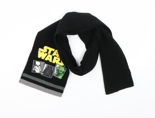 Star Wars Boys Black  Knit Scarf  Size Regular  - Star Wars