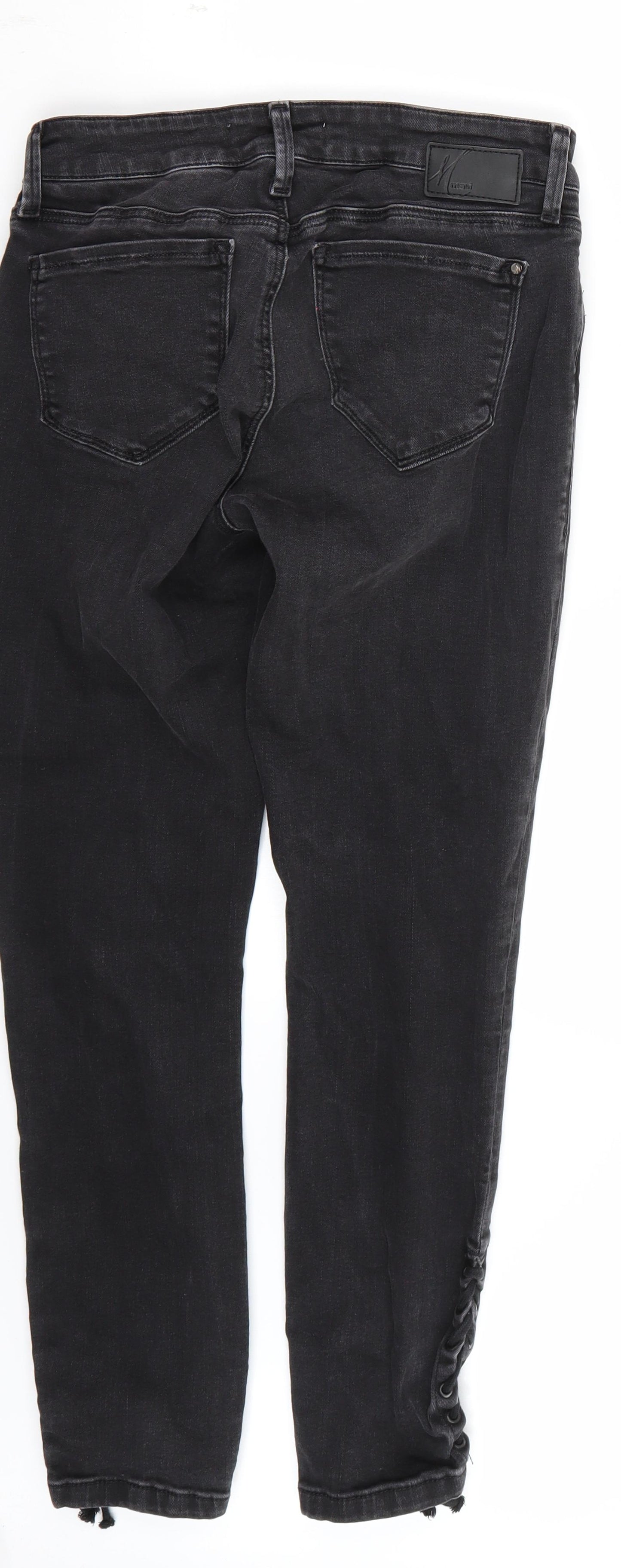 Mavi Womens Black   Cropped Jeans  L26 in