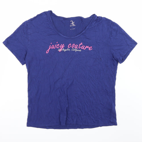 Juicy Couture Womens Blue   Basic T-Shirt Size L