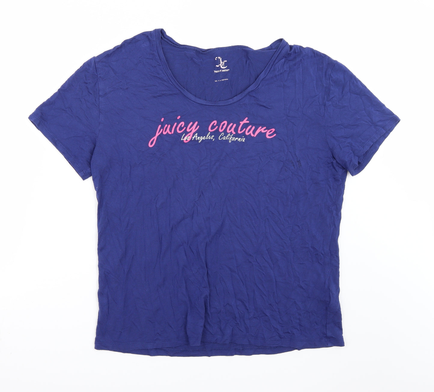 Juicy Couture Womens Blue   Basic T-Shirt Size L