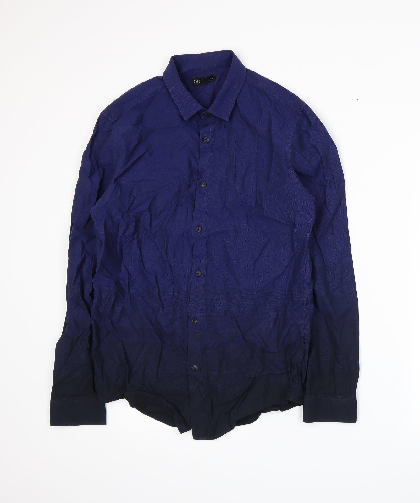 Seed Mens Blue    Button-Up Size S