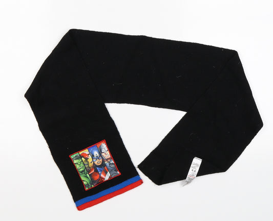 George Unisex Black Geometric Knit Scarf  One Size  - AVENGERS AGE 4-8