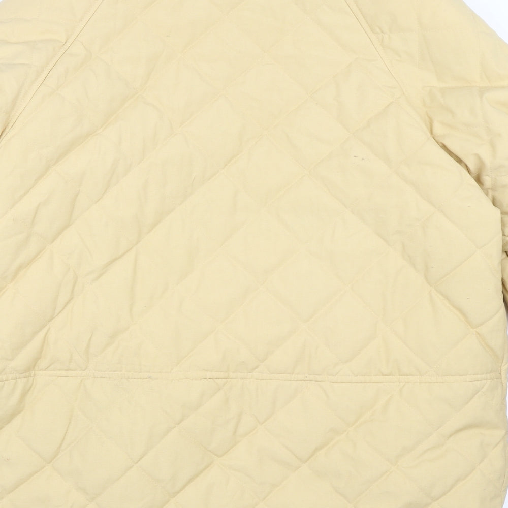 Rossetti Womens Yellow   Quilted Coat Size 14