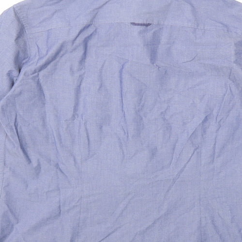 Burton Mens Blue    Dress Shirt Size M