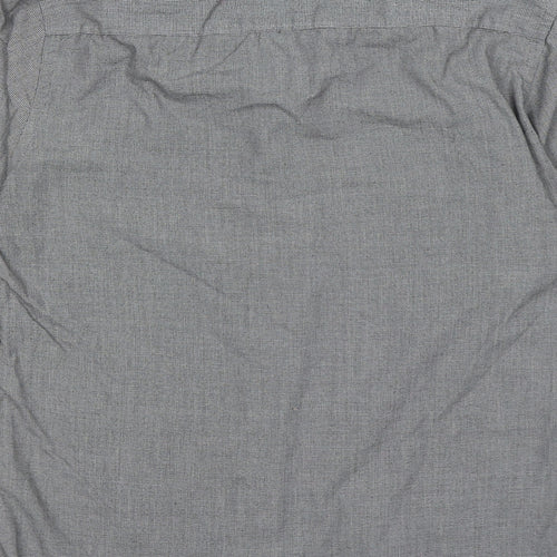 F&F Mens Grey Check   Dress Shirt Size 14.5  - tailored