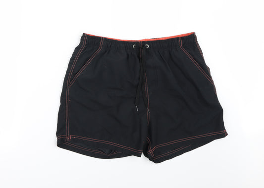 Maine Mens Black   Cargo Shorts Size L