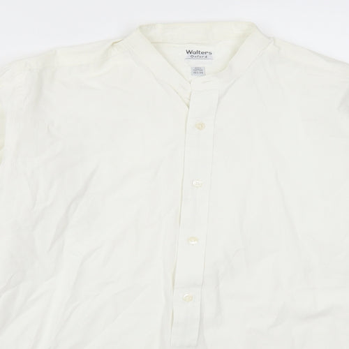 Walters Mens White    Dress Shirt Size L