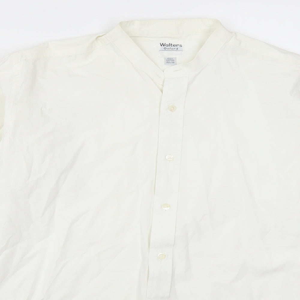 Walters Mens White    Dress Shirt Size L