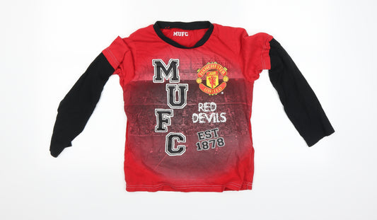 Primark Boys Red    Pyjama Top Size 10 Years  - Manchester United