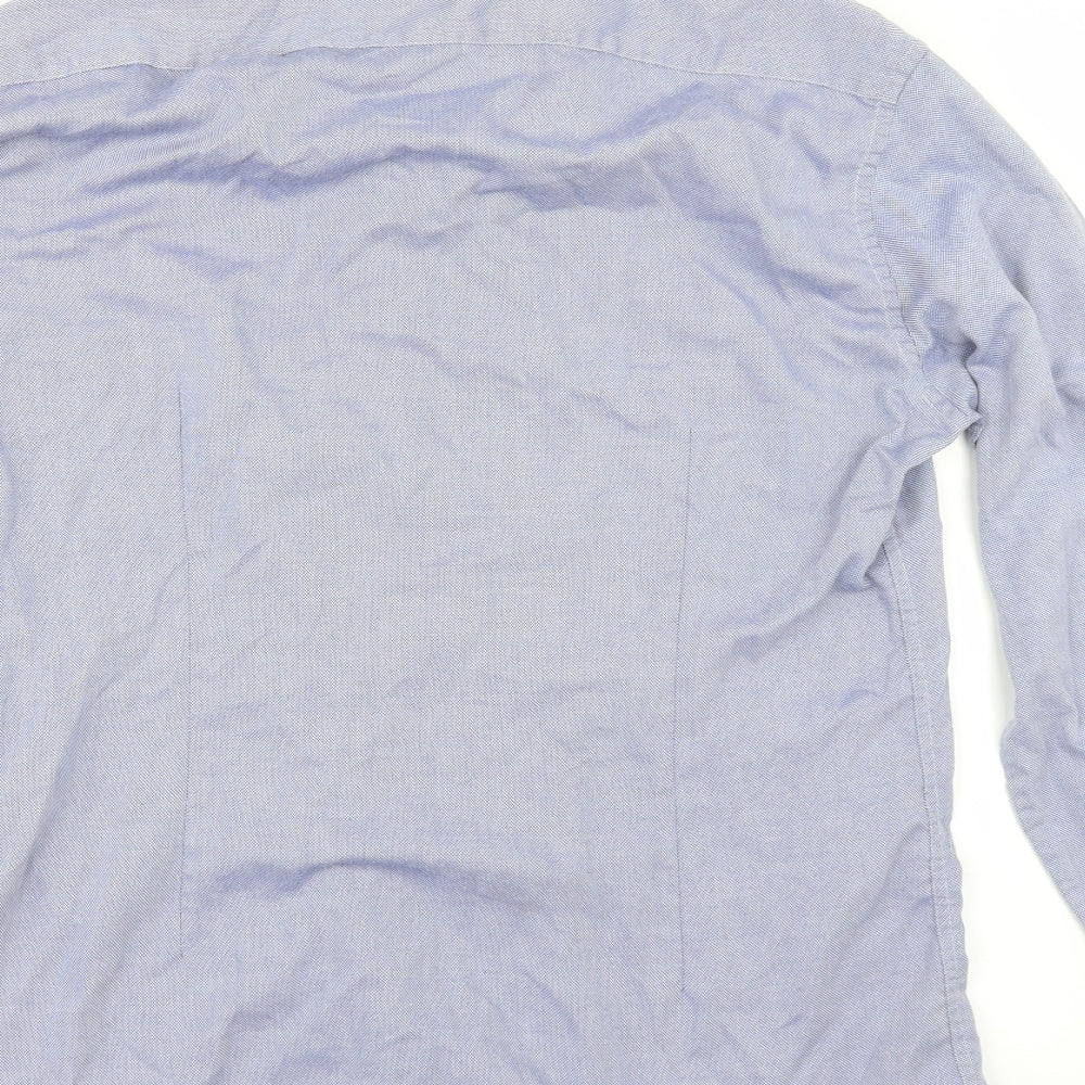 Marks and Spencer Mens Blue    Dress Shirt Size 15.5