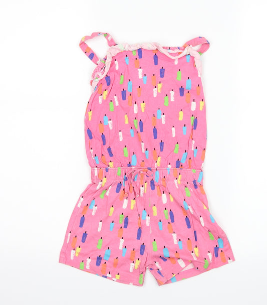 Nutmeg Girls Pink   Playsuit One-Piece Size 5-6 Years  - graphic