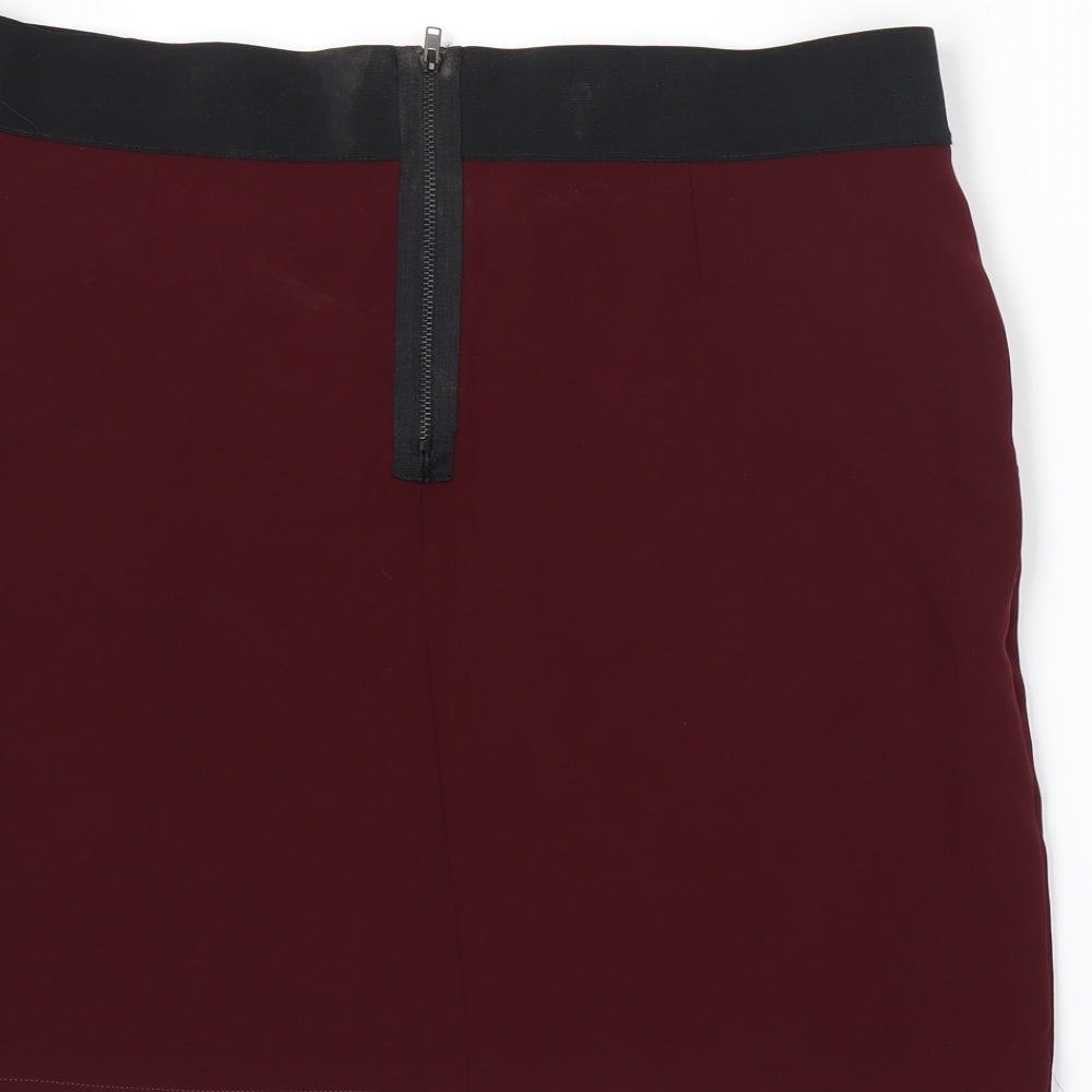 IKKS Womens Red   A-Line Skirt Size 14