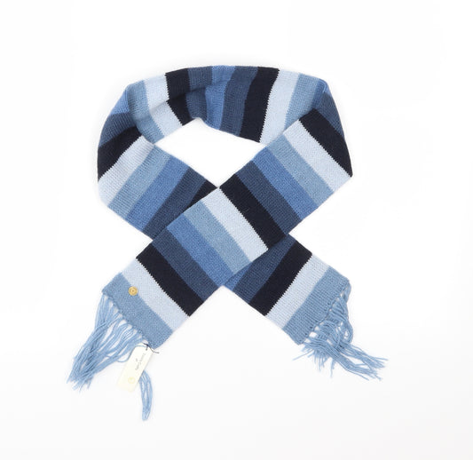 Siesta Crafts Boys Blue Striped Knit Scarf  Size Regular  - Peru
