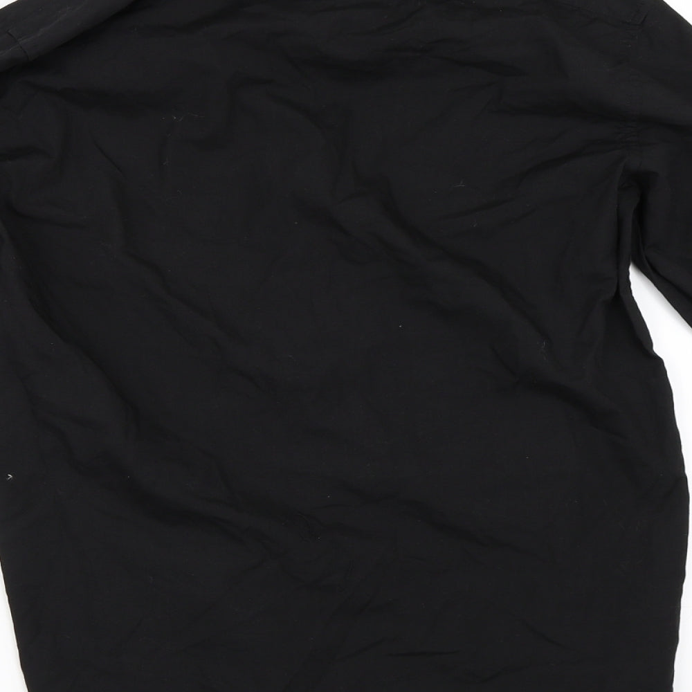 Taylor & Wright Mens Black    Dress Shirt Size 14.5