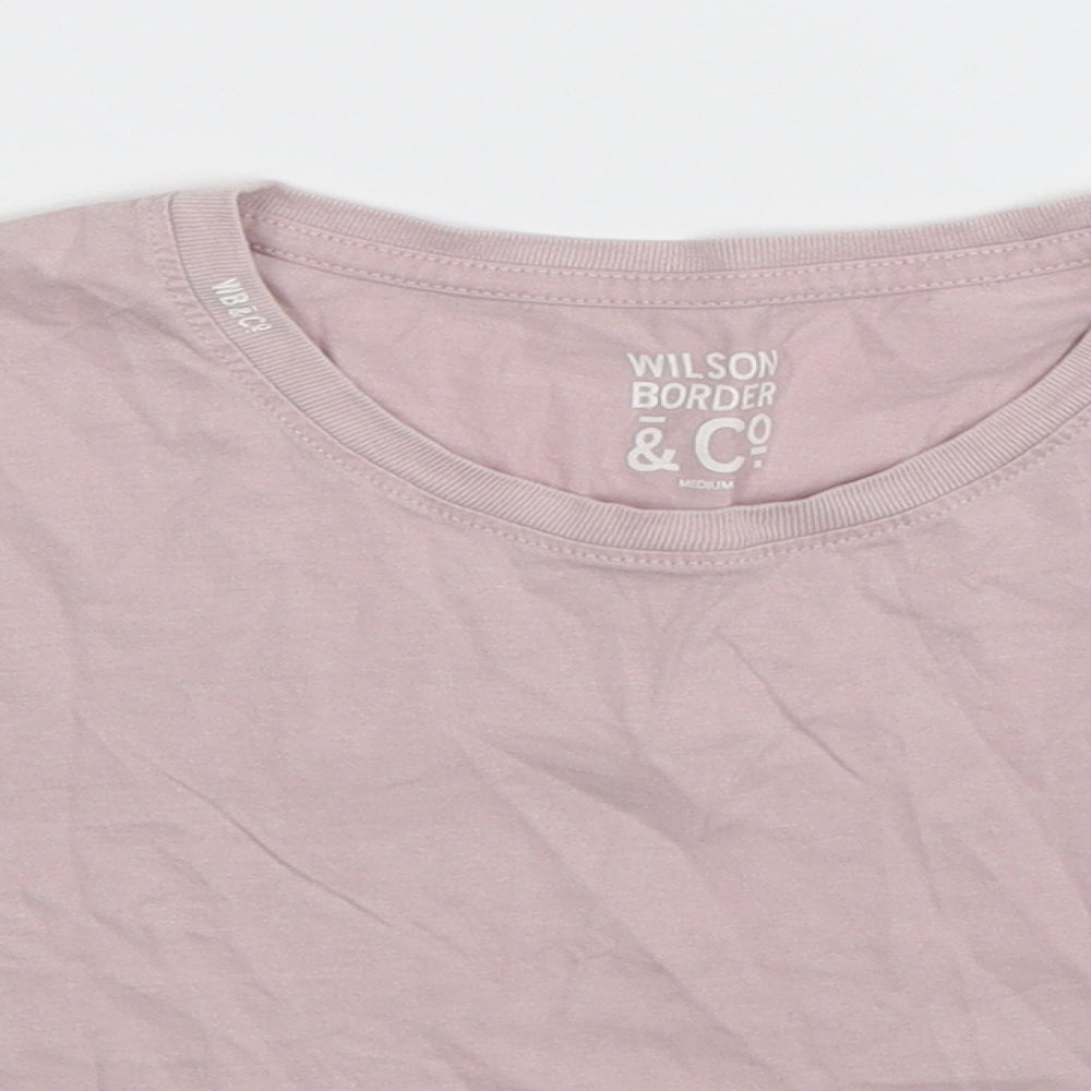 Wilson Womens Pink   Cropped T-Shirt Size M