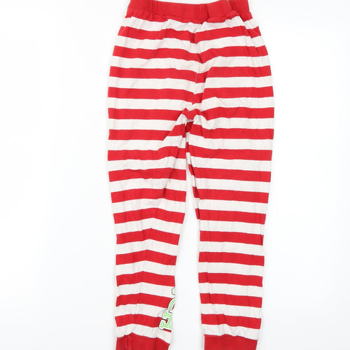 Primark Girls Red Striped   Pyjama Pants Size 8-9 Years
