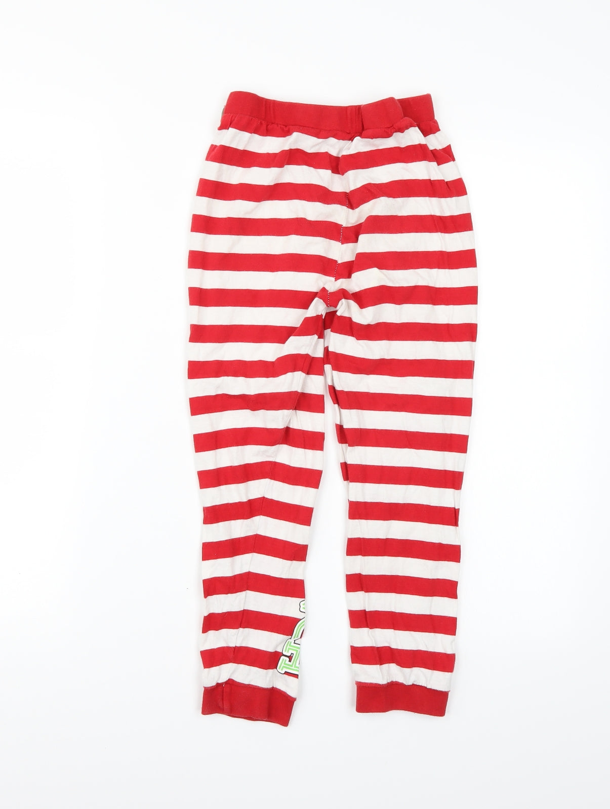 Primark Girls Red Striped   Pyjama Pants Size 8-9 Years
