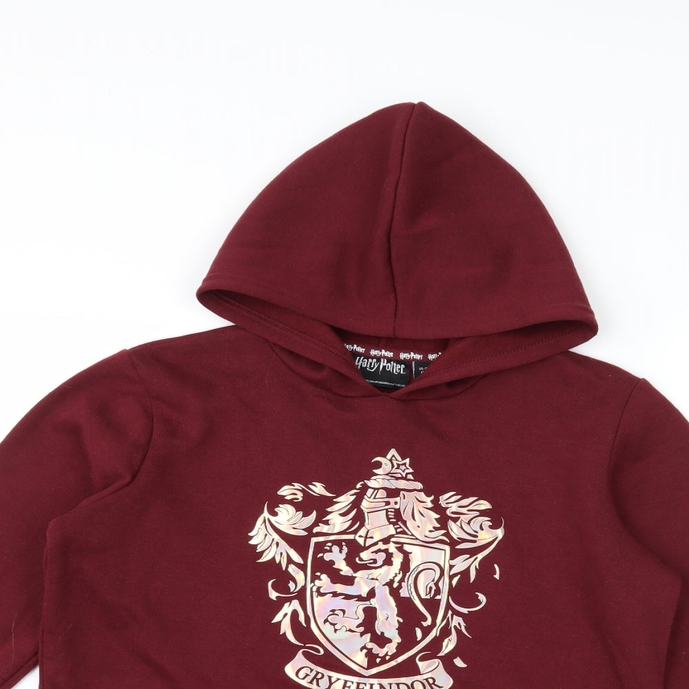 Primark Girls Purple Pullover Hoodie Size 14 15 Years Harry Potter Gryffindor