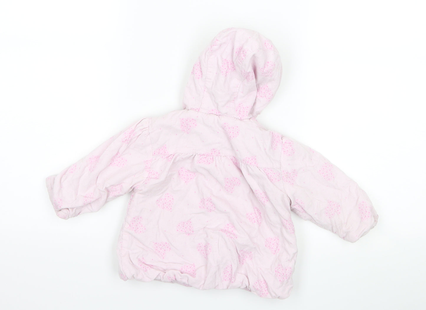 Pitter Patter Girls Pink   Jacket  Size 6-9 Months  - Love heart print