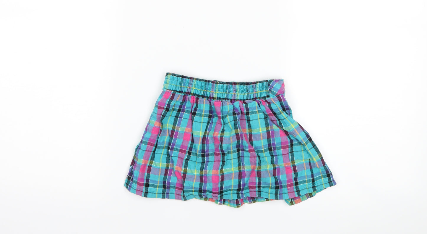Garanimals Girls Blue Check  A-Line Skirt Size 3 Years
