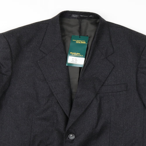 Saxon Mens Grey   Jacket Suit Jacket Size 42