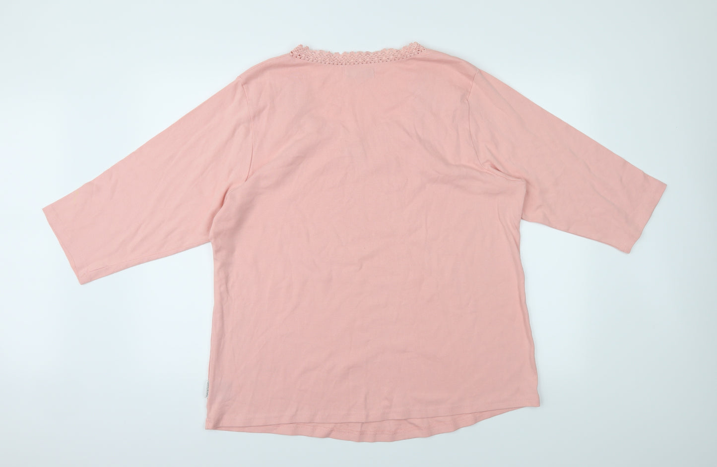 Tommy & Kate Womens Pink   Basic T-Shirt Size 22