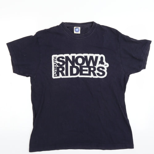 Starworld Mens Blue    T-Shirt Size M  - snow riders