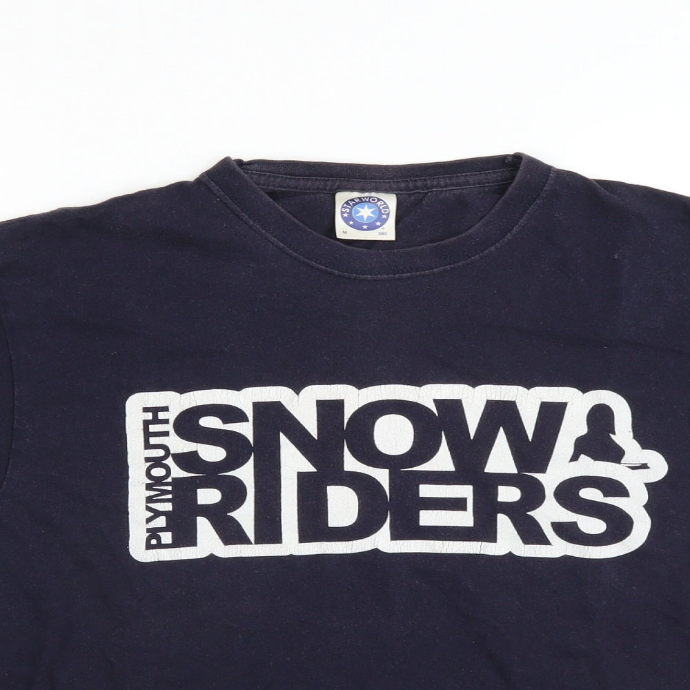 Starworld Mens Blue    T-Shirt Size M  - snow riders