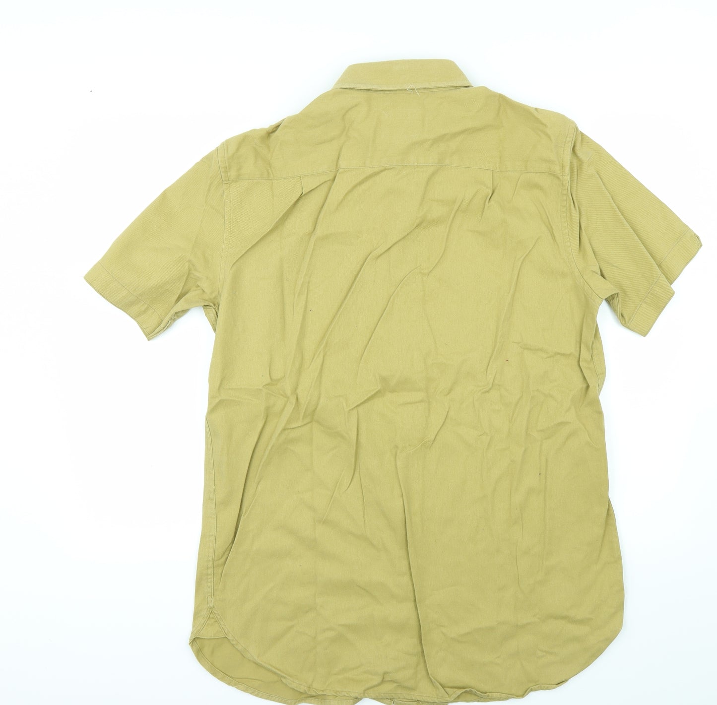 Samuel Windsor Mens Yellow    Button-Up Size L