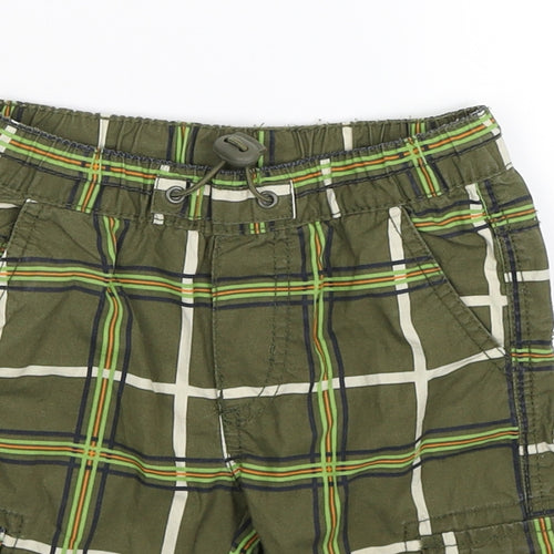 Palomino Boys Green Check  Cargo Trousers Size 4 Years