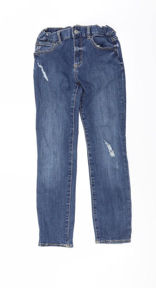 Gap Boys Blue   Skinny Jeans Size 12 Years - DISTRESSED