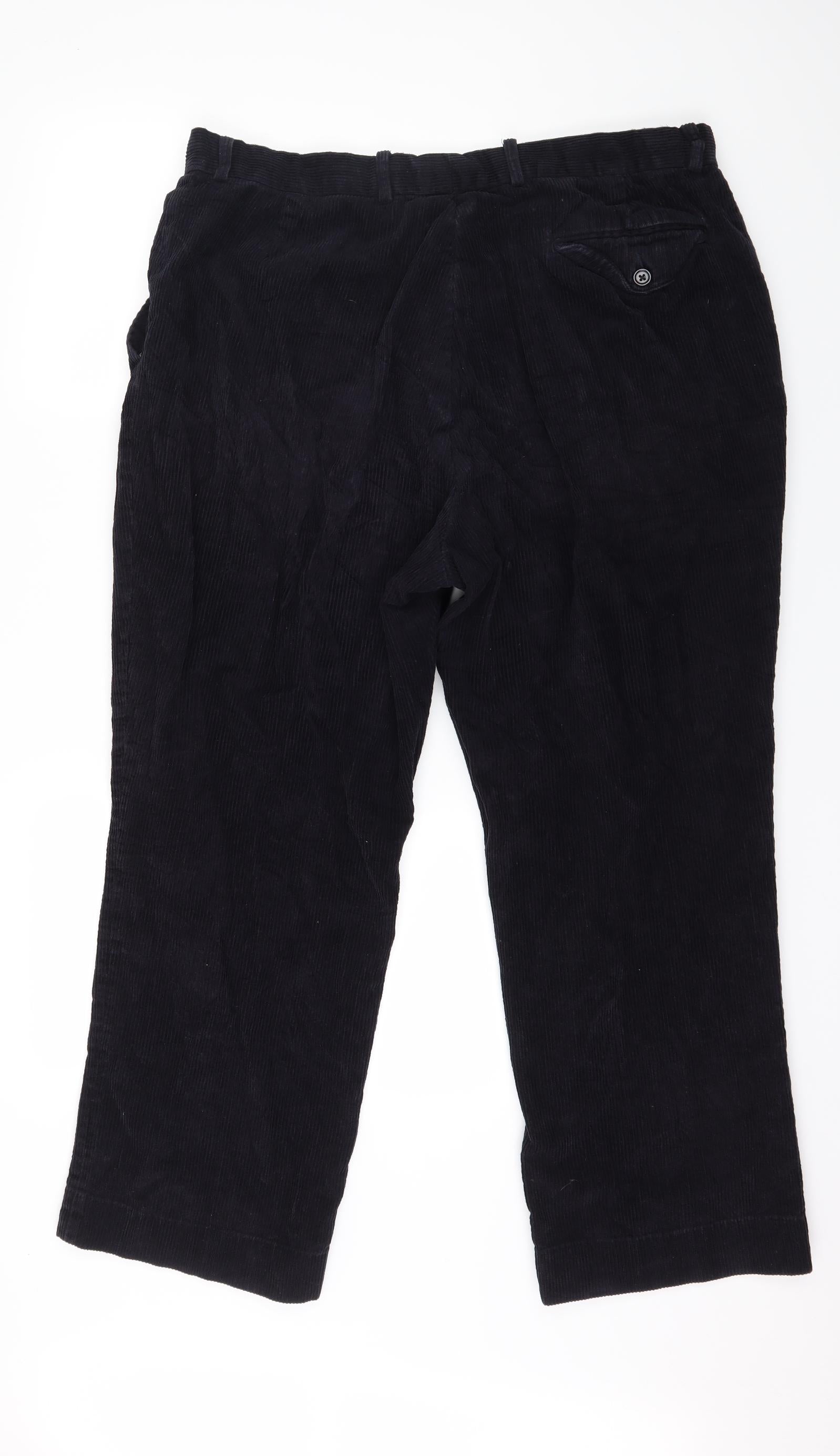 EMIDIO TUCCI MENS Navy Corduroy Trousers W36 x L32