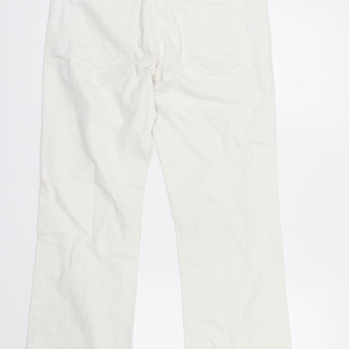 ARMANI Womens White  Denim Straight Jeans Size 29 in L26.5 in