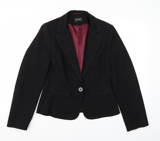 George Womens Black   Jacket Blazer Size 16