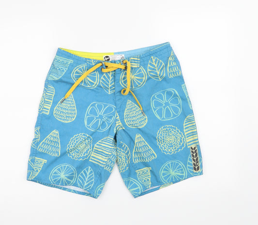 Rhythm Mens Blue   Bermuda Shorts Size 28 in - Fruit