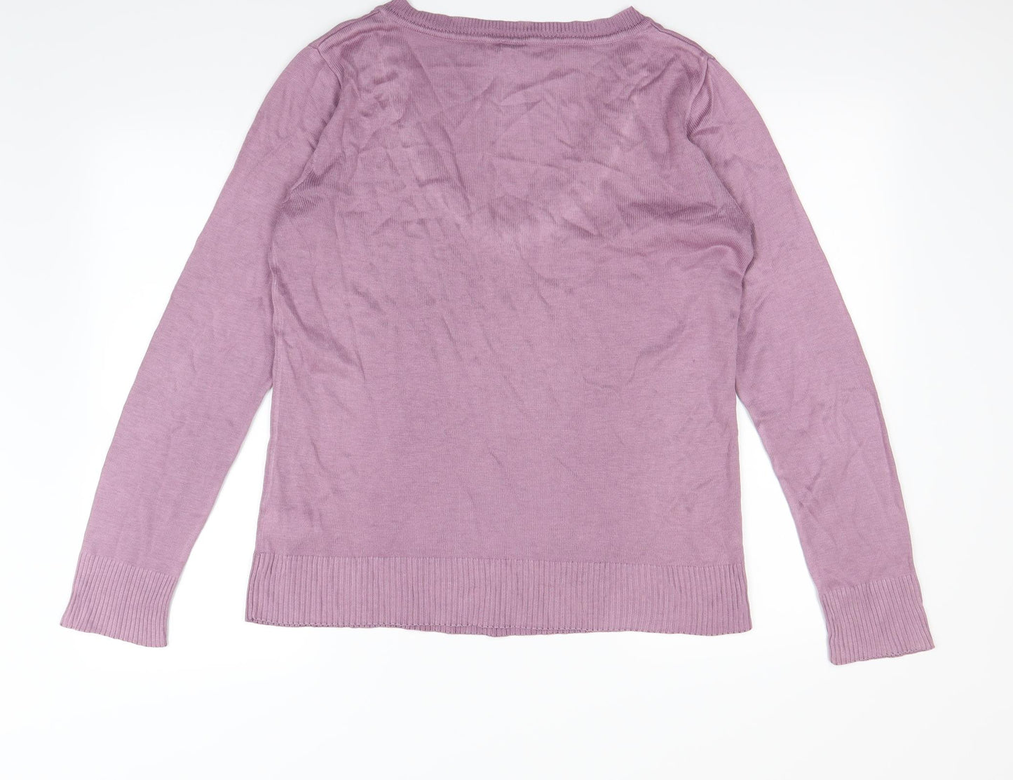 AJC Womens Purple   Pullover Sweatshirt Size 14