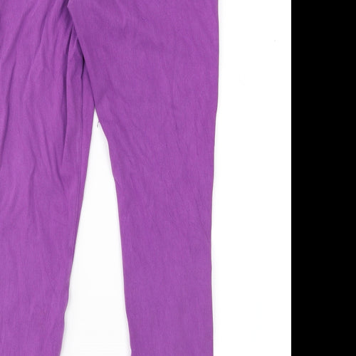 HUE Womens Purple  Denim Jegging Jeans Size S L21 in