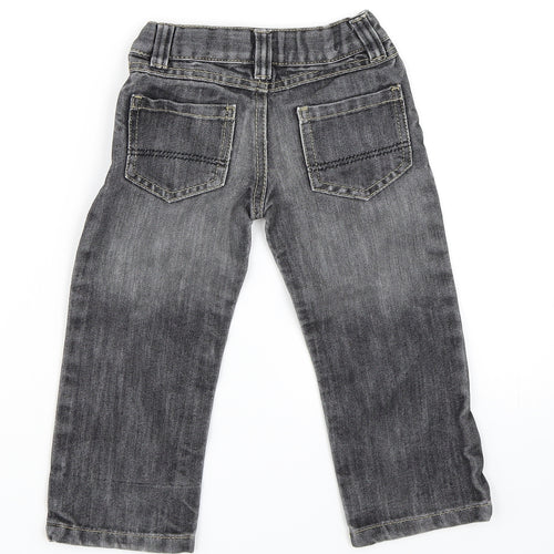 Primark Boys Black  Denim Straight Jeans Size 2-3 Years
