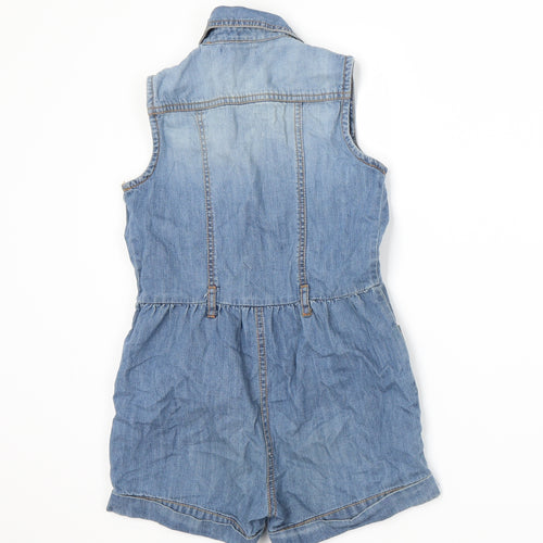 Blue Zoo Girls Blue   Romper One-Piece Size 8 Years