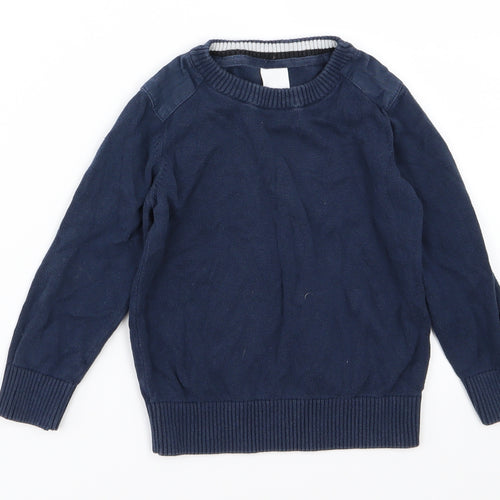 Palomino Boys Blue  Knit Pullover Jumper Size 3 Years
