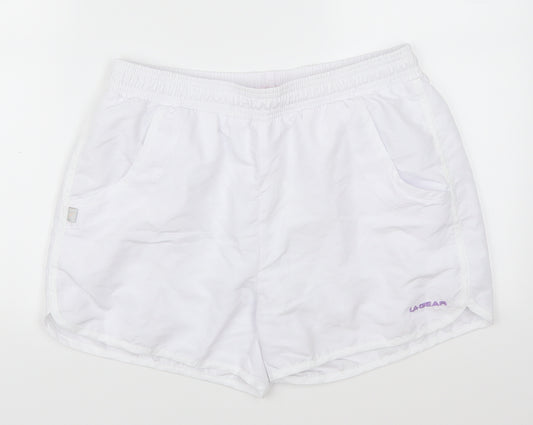 LA Gear Womens White   Athletic Shorts Size 10