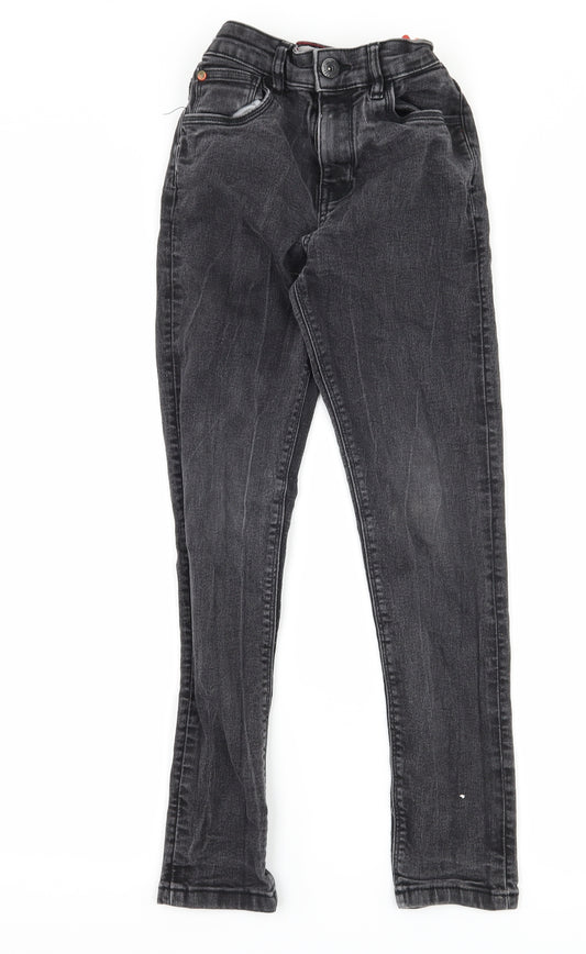 Matalan Boys Black  Denim Skinny Jeans Size 11 Years