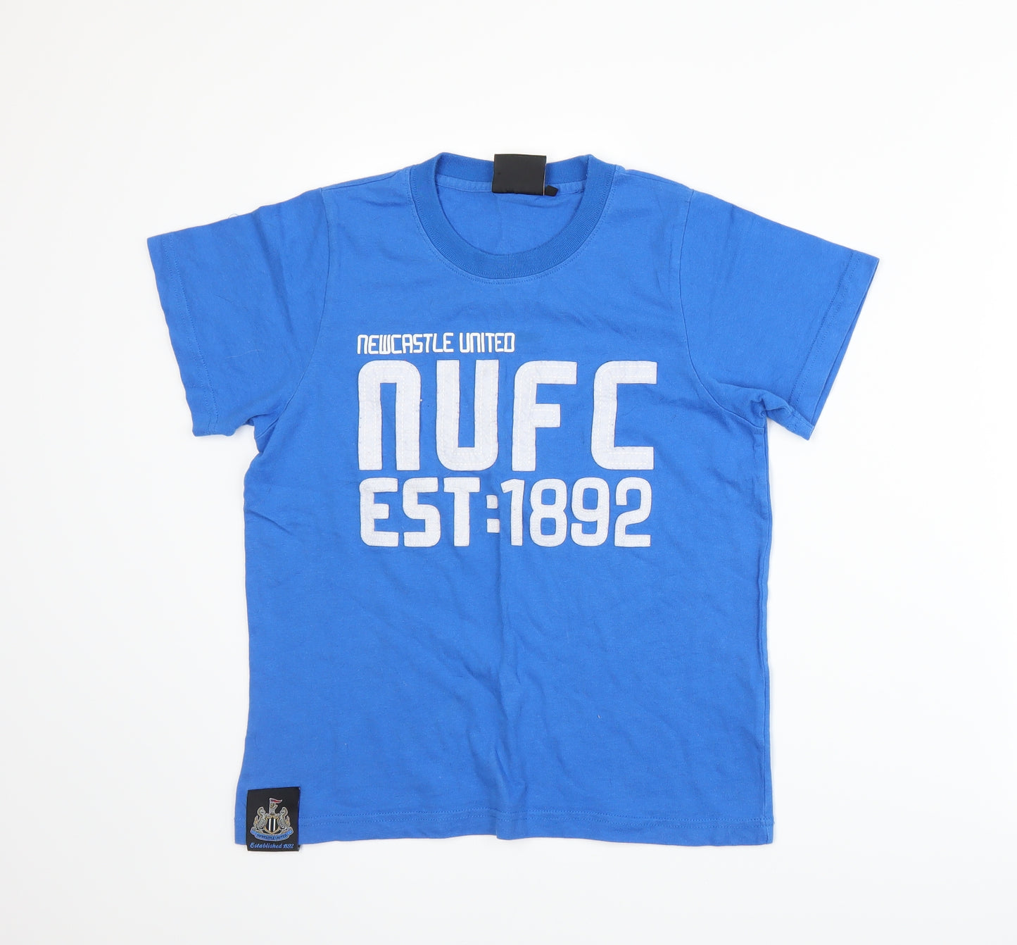 Newcastle United Boys Blue  Jersey Basic T-Shirt Size 12-13 Years