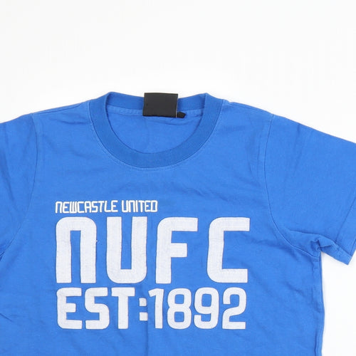 Newcastle United Boys Blue  Jersey Basic T-Shirt Size 12-13 Years