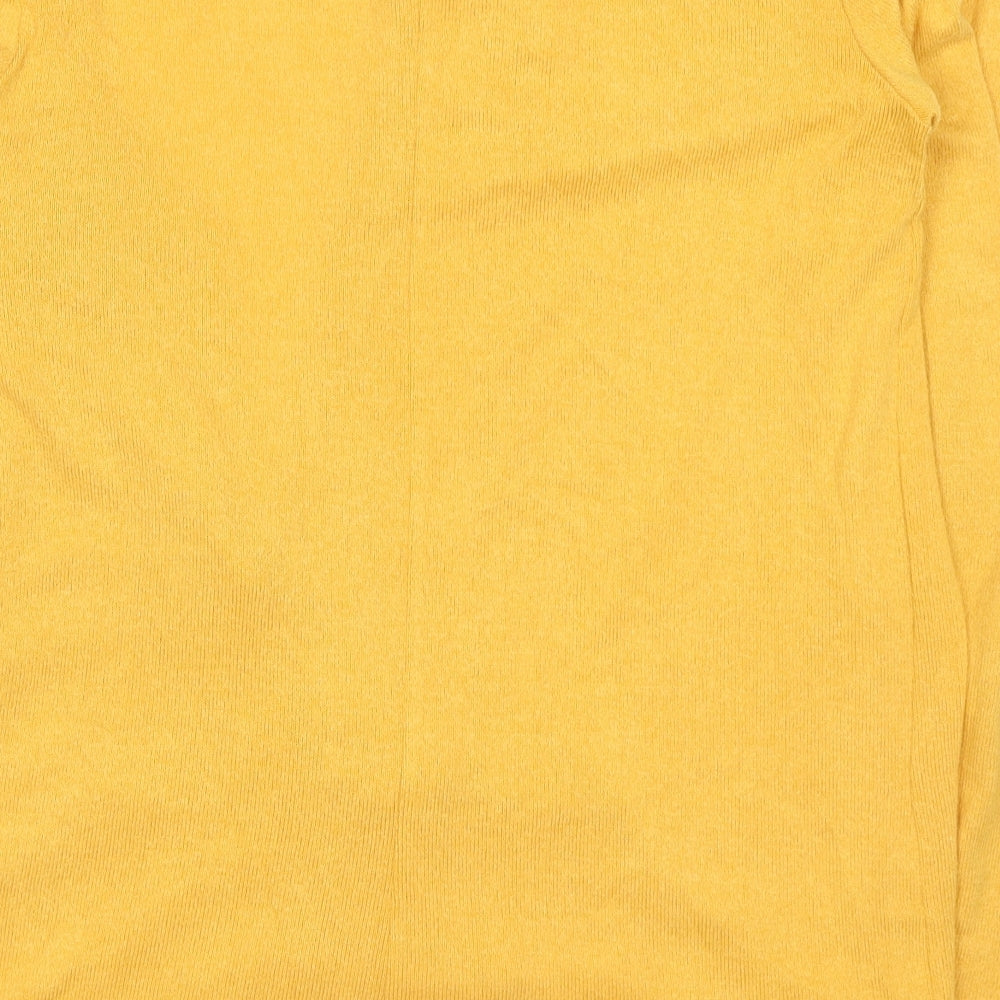 ANNE WEYBURN Womens Yellow   Cardigan Jumper Size 6
