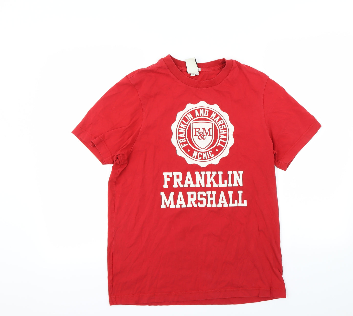 Franklin & Marshall Mens Red    T-Shirt Size S