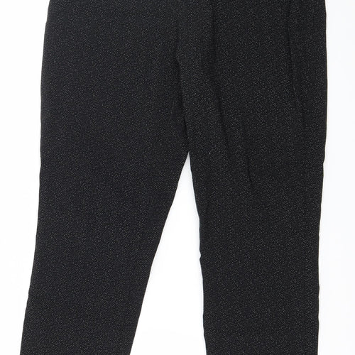 Adrienne Vittadini Womens Black Polka Dot  Trousers  Size 14 L25 in